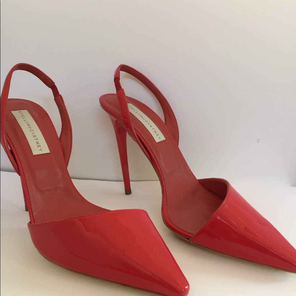Stella McCartney red patent heels